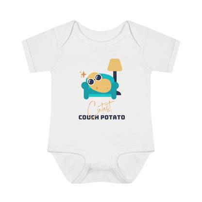 The Cutest Couch Potato - Baby Onesie Teal