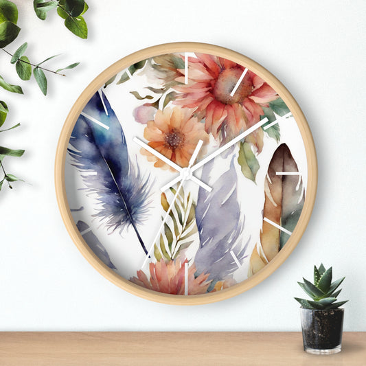 Feathery Free Wall Clock