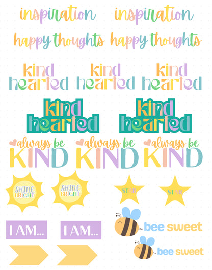 Pastel Inspirations Digital Stickers